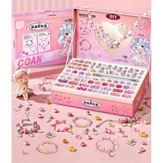  Hộp Làm Vòng Tay Charm Trang Sức Handmade Cho Bé 