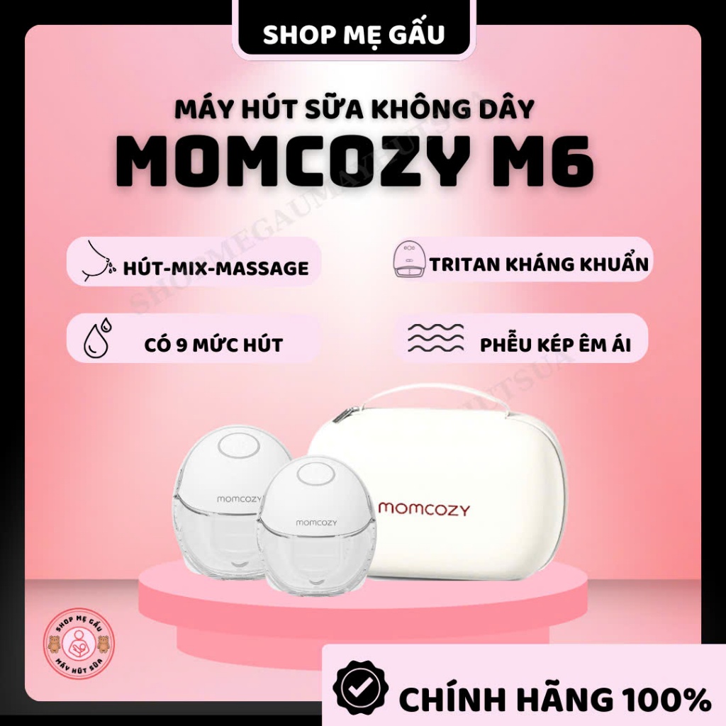 Máy hút sữa rảnh tay Momcozy Mobile Style M6