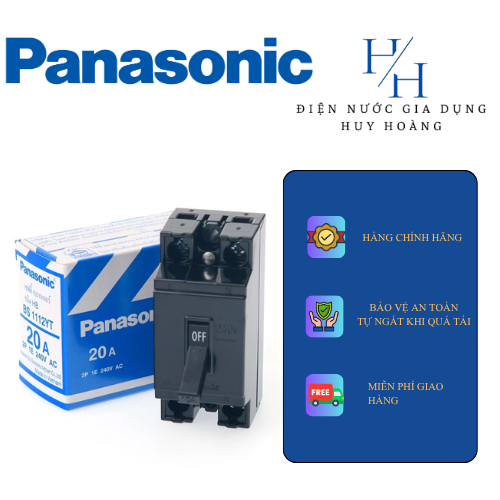 CB, APTOMAT PANASONIC - TỰ NGẮT KHI QUÁ TẢI, CHẬP ĐIỆN