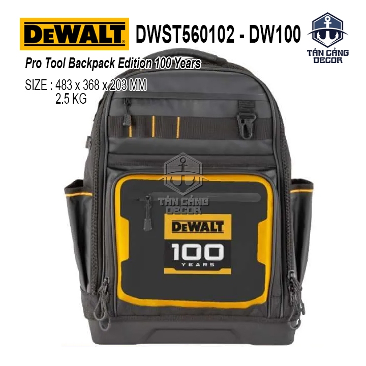 Balo Dụng Cụ Dewalt DWST560102-DW100 Phiên Bản Giới Hạn 100 Năm