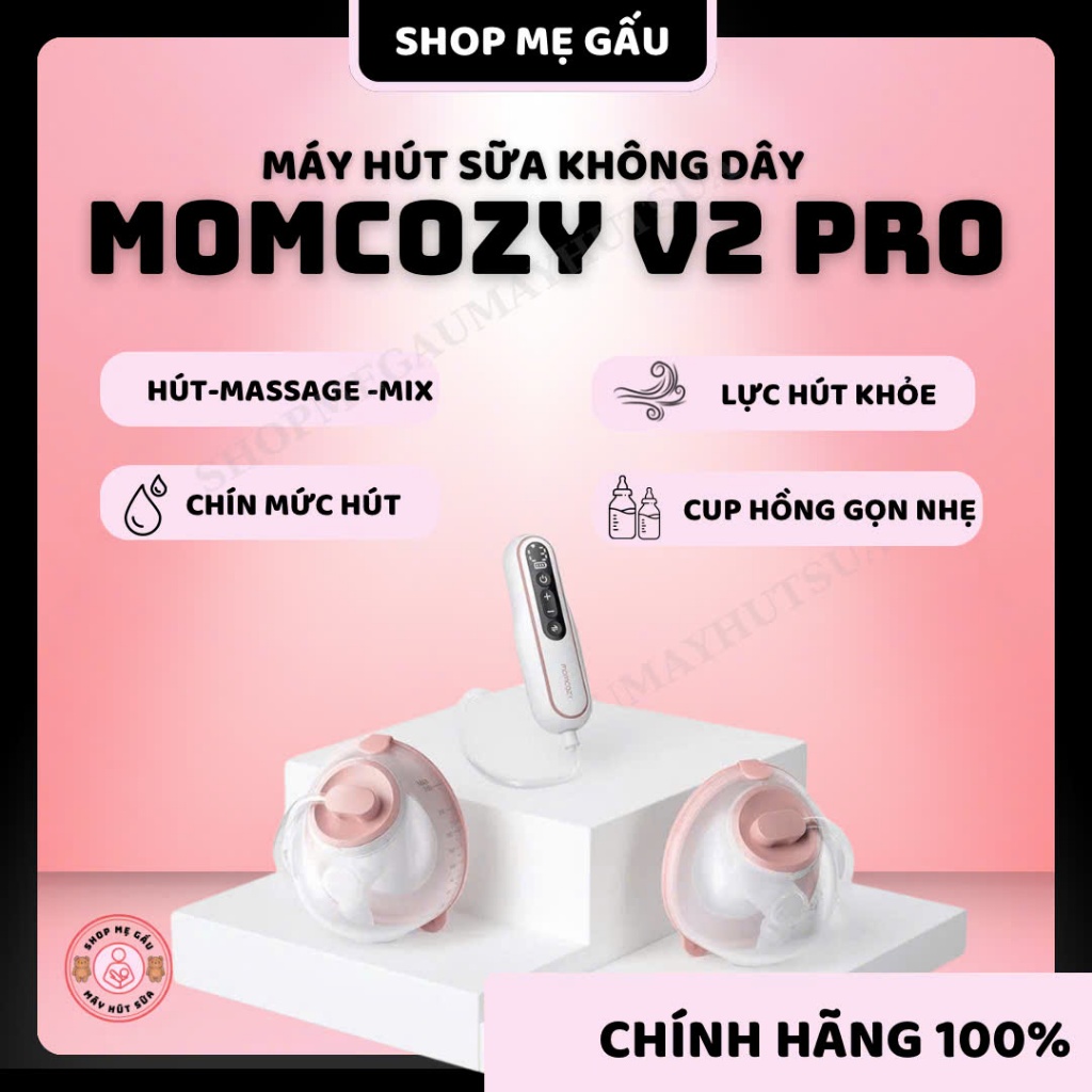 Máy hút sữa rảnh tay Momcozy V2 Pro