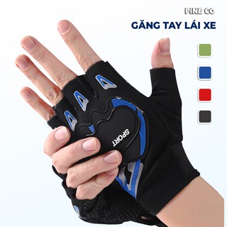 Găng Tay Đi Xe Máy Đi Ship Chống Trượt PINECO Nửa Ngón Bao Tay Chống Nắng Đi Xe Nam Nữ Thoải Mái Lái Xe.