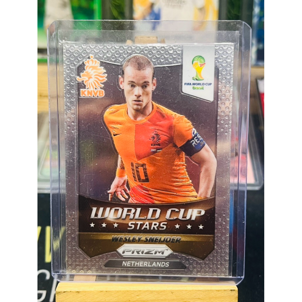 Thẻ bóng đá Wesley Sneijder Netherland World Cup Stars Panini Prizm WC 2014