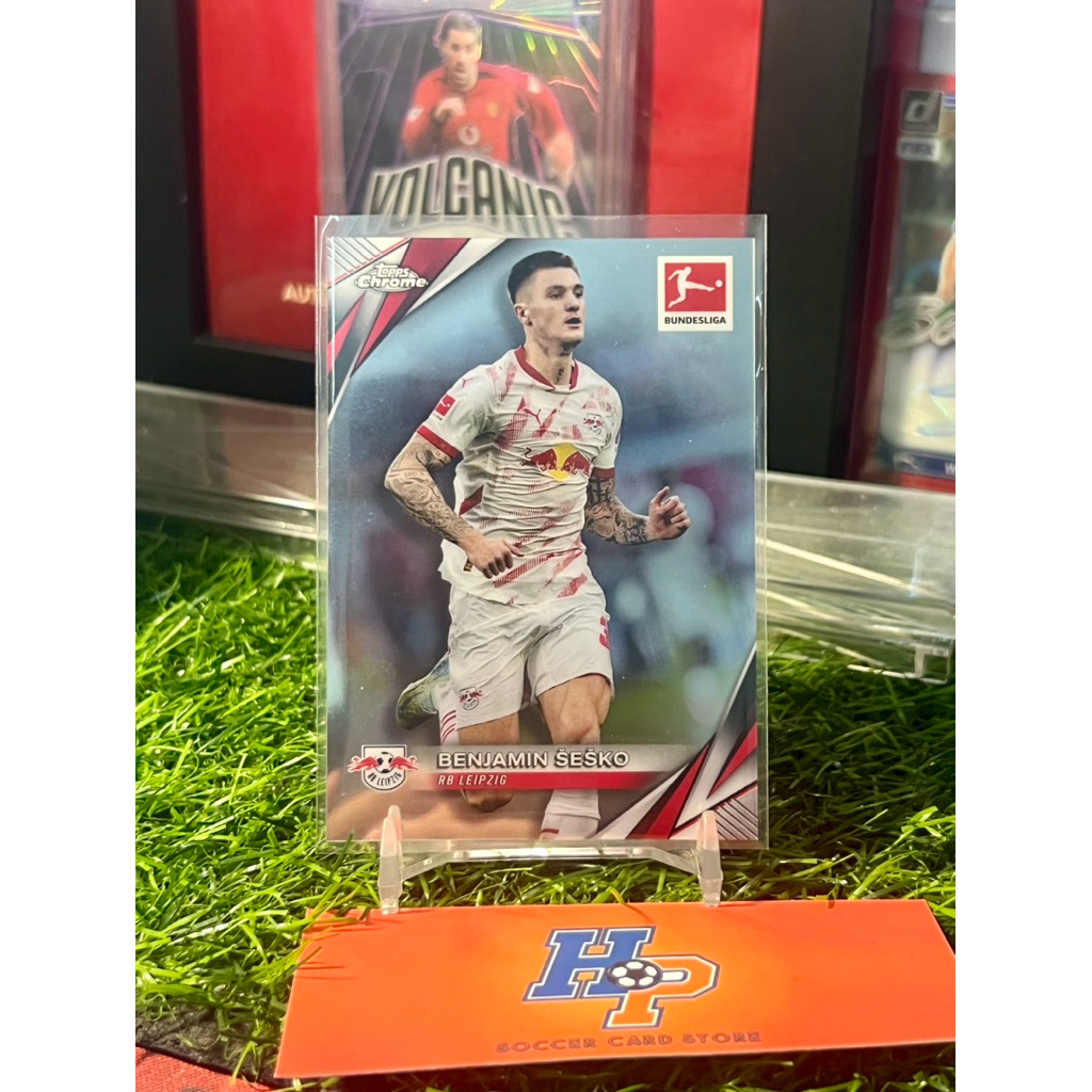 Thẻ bóng đá Benjamin Sesko Topps Chrome Bundesliga 2024/25