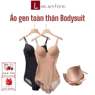  Áo gen toàn thân body mặc áo dài lót định hình toàn thân gen bụng tôn dáng co giãn 4 chiều có mút đệm 