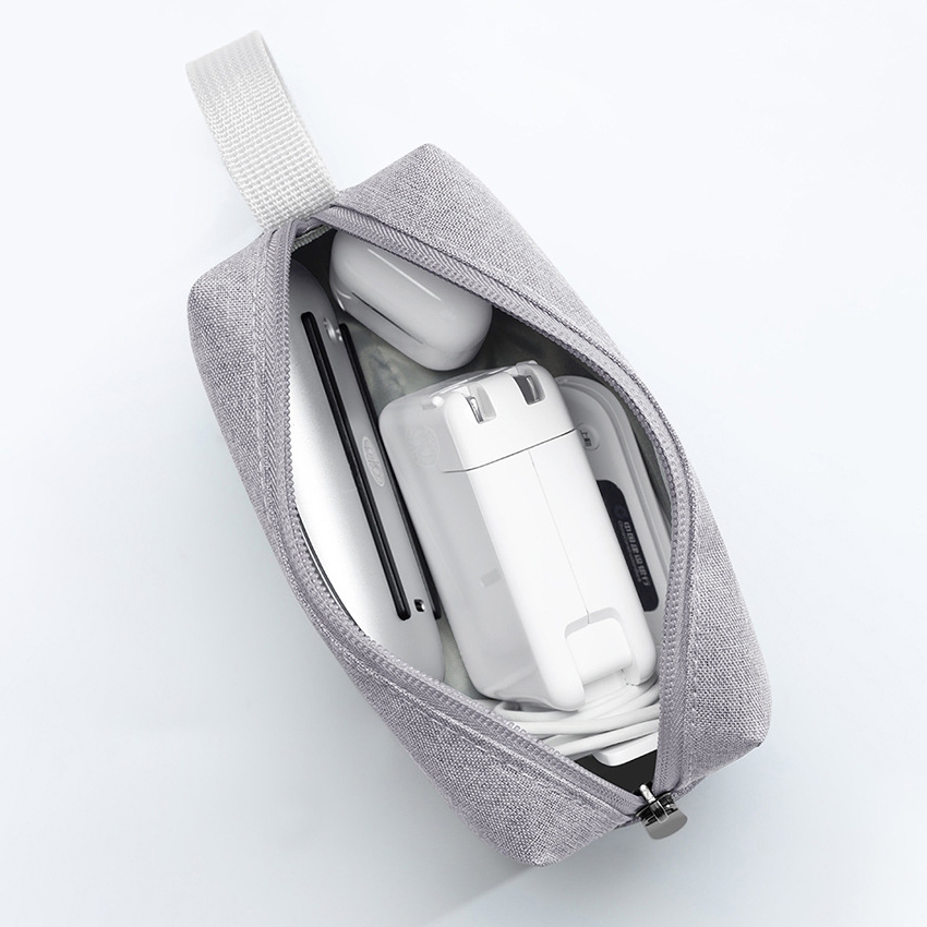 Túi Đựng Cáp Sạc Mini 1 Ngăn - Túi Đựng Phụ Kiện Nhỏ Gọn, Túi Đựng Tai Nghe, Mỹ Phẩm Du Lịch