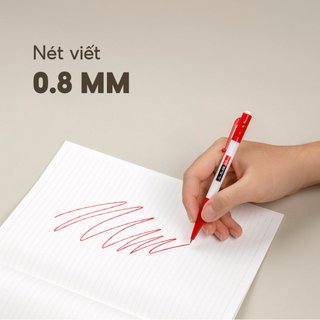 (Set 5c) Bút Bi Thiên Long TL 08 xanh/đỏ/đen