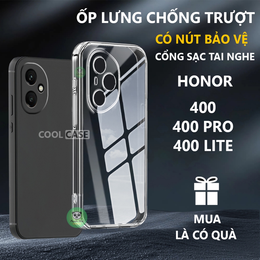 Ốp lưng bảo vệ chân sạc Honor 400/ 400 Pro/ 400 Lite chống trơn trượt-Cool Case