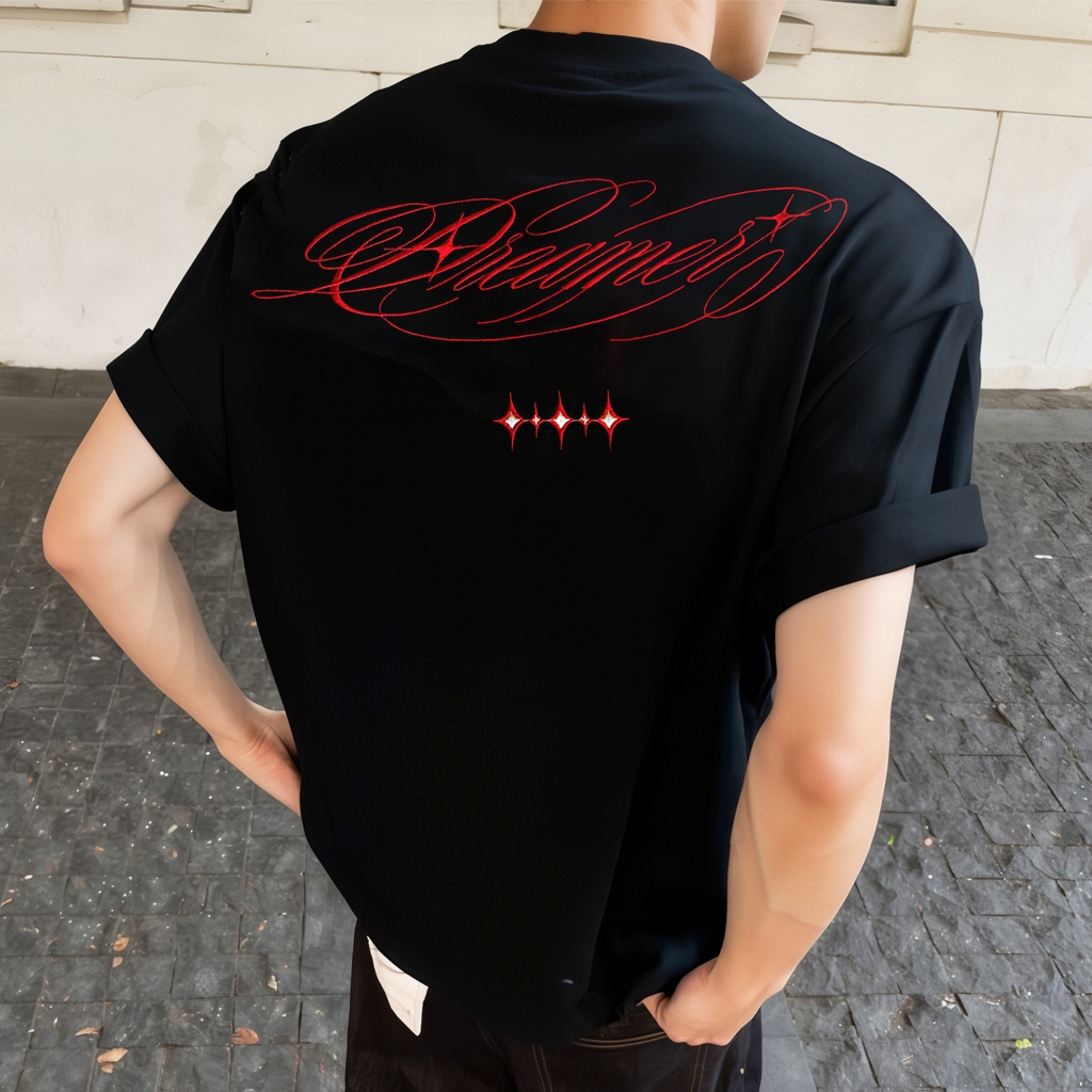 Áo Thun Thêu hình Dreamer hàng Local Brand Nam Nữ 280gsm