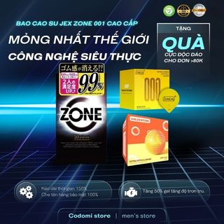   Quà tặng 1 chiếc bcs random  Bao cao su lâu ra Jex zone 0.01 mm  siêu cao cấp Nhật Bản siêu mỏng 10 bcs 