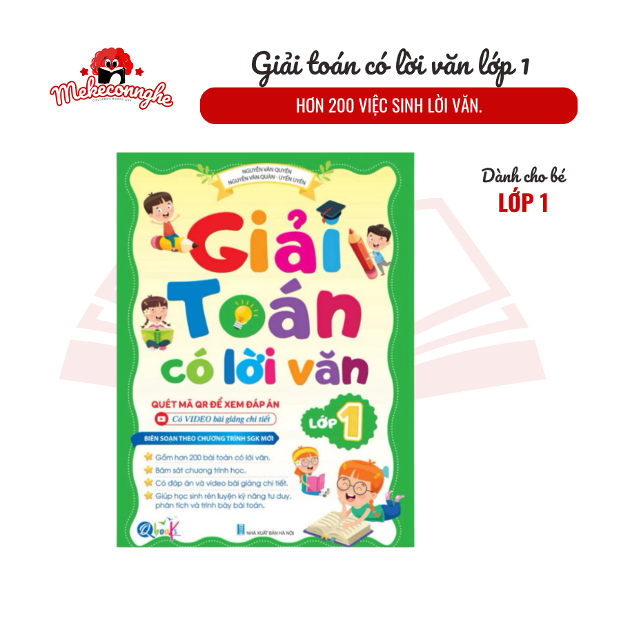 Sách - [ Lớp 1 ] - Giải toán có lời văn lớp 1