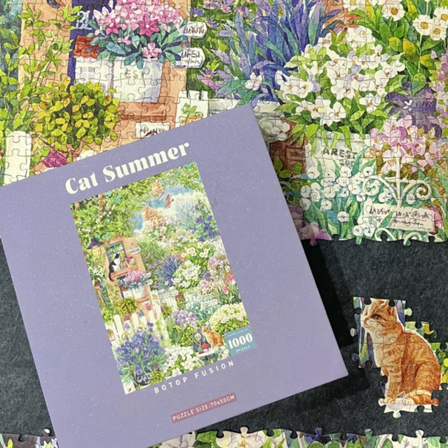 BOTOP PUZZLE 1000pcs CAT SUMMER