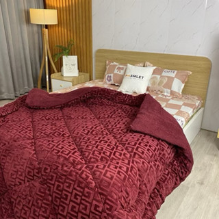  Chăn lông cừu chữ vạn 2mx2m2 nặng 3.5kg Hàng Loại 1 chăn mùa đông dày bông đắp nhẹ siêu phẩm 2023 