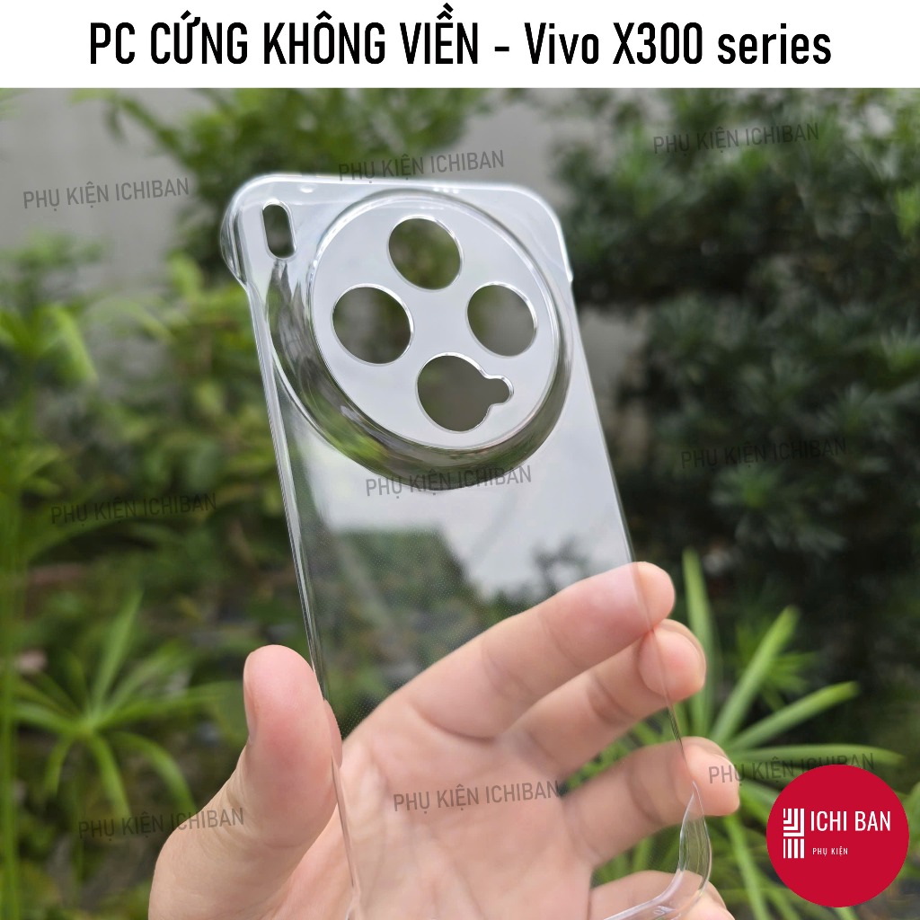 Ốp Lưng CỨNG Vivo X300 Pro, Vivo X300/ X300 Ultra/ X300s Nhựa PC Trong Suốt  KHÔNG VIỀN, Không Ố Bảo