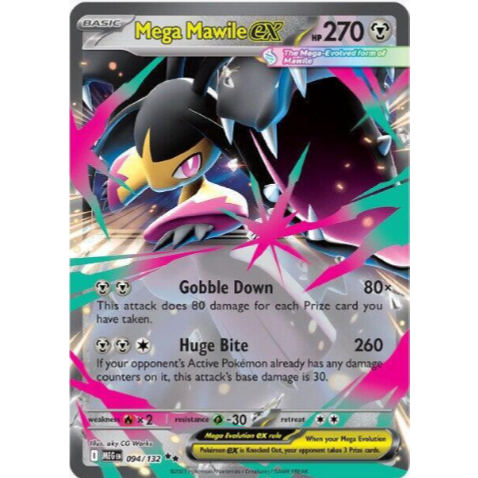 [Thẻ bài Pokemon TCG] Mega Mawile ex - 094/132 Holo Double Rare
