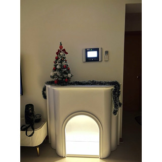 [Hàng sẵn giao] Lò sưởi decor phong cách Hàn Quốc - uốn cong
