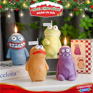  Nến Thơm phòng tạo hình Mud Man Monster dễ thương cute Chillme làm quà tặng trang trí decor 