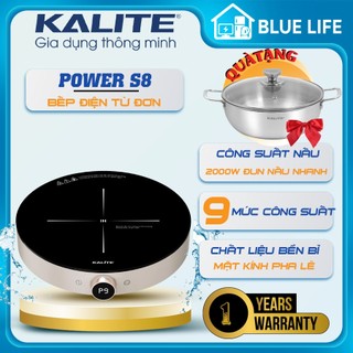Bếp Từ Đơn Kalite Power S8 – Công Suất 2000W, Điều Khiển Xoay SmartTouch, Mặt Kính Pha Lê, Hàng Chính Hãng