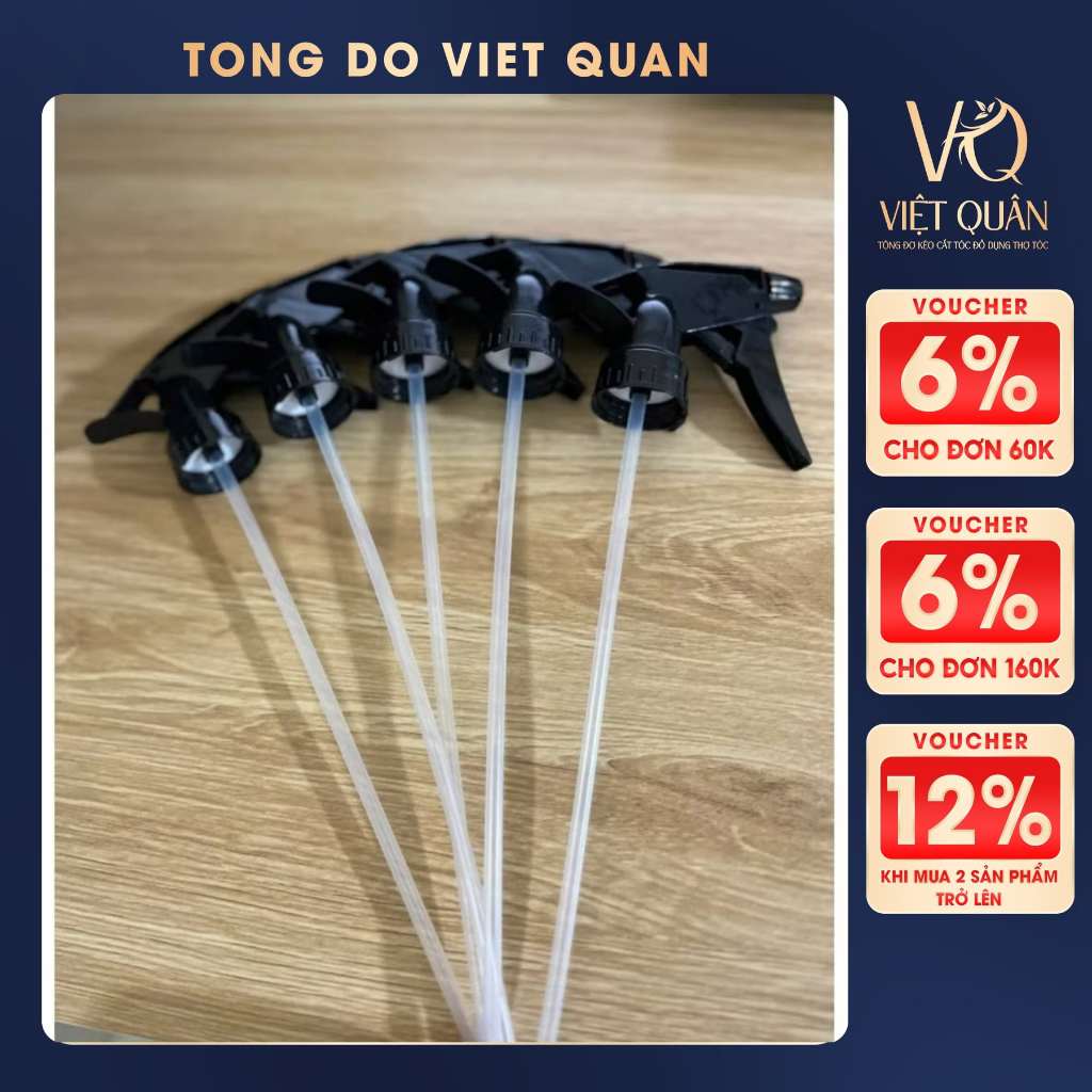 Combo Đầu Vòi Xịt Nước Thay Thế V4 - Dùng Cho Bình Cắt Tóc, Tưới Cây Tiện Lợi