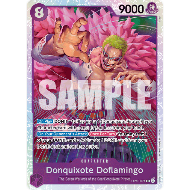 [Thẻ bài OnePiece] OP10-071 | SR | CHARACTER Donquixote Doflamingo