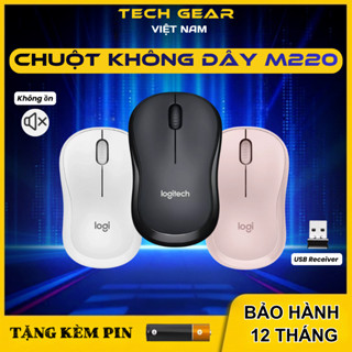 Chuột Máy Tính Không Dây M220 Click Silent - giảm ồn, đầu USB, phù hợp cho Laptop/ PC - Bảo Hành 12 Tháng 1 Đổi 1
