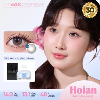  Kính áp tròng DABAE lens màu xám tráng gương 3 tháng DIA 14mm có độ cận 0-8 HOIAN 