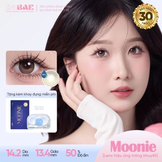  Kính áp tròng DABAE lens mắt màu nâu ánh trăng 3 tháng DIA 14.2mm có độ 0-8 MOONIE 