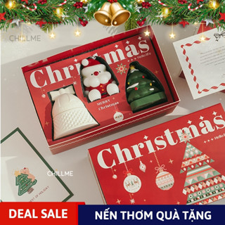  Set nến thơm giáng sinh quà tặng noel Chillme món quà handmade trang trí lãng mạn tinh tế 