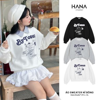  Áo Sweater Nam Nữ Form Rộng Nỉ Bông Cotton Unisex Áo Khoác Hoodie Basic Oversize Hàn Trung Trend Đông 2023 - S Star 