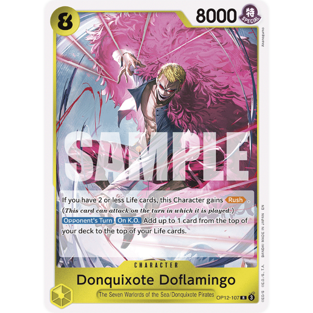 [Thẻ bài OnePiece] OP12-107 | R | CHARACTER Donquixote Doflamingo