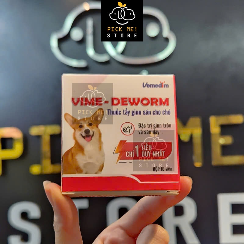 Xổ Giun Vime Deworm cho Chó Mèo Dạng Viên Vemedim
