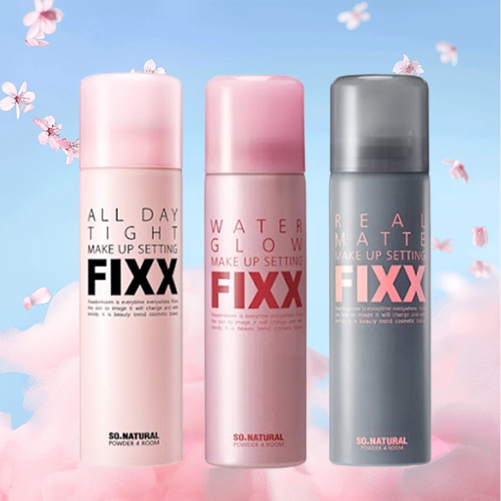 Xịt giữ makeup So Natural Setting Fixx/Xịt Khóa Makeup Toàn Diện Fixx So Natural Từng Loại Da All Da