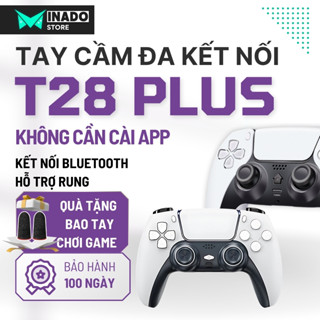  Tay cầm chơi game P4 Plus T28 Tay cầm không dây Bluetooth tay cầm chơi FC Online full skills 
