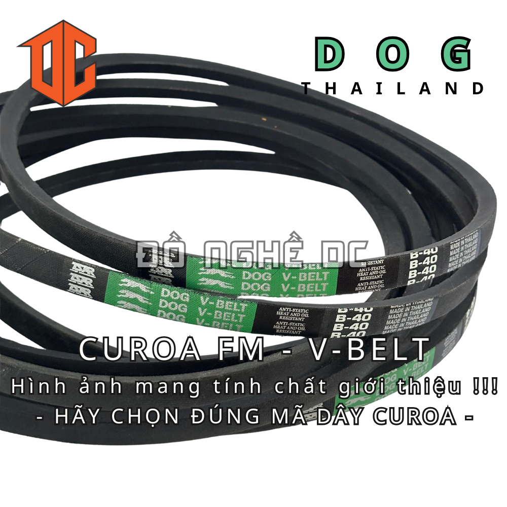Dây curoa bản thường Thailand - DOG FM74 FM99 FM88 FM66 FM21 FM85 FM97 FM90 FM57 FM80 FM83 FM80 FM27