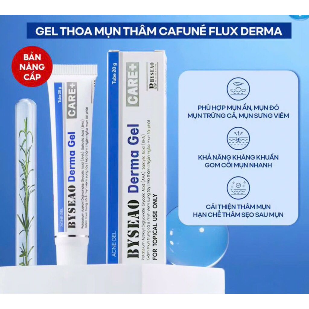 Gel thoa mụn thâm Cafune Flux Derma bih
