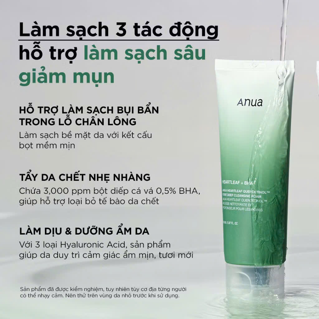 Sữa Rửa Mặt Diếp Cá Cho Da Dầu Mụn - Anua bih