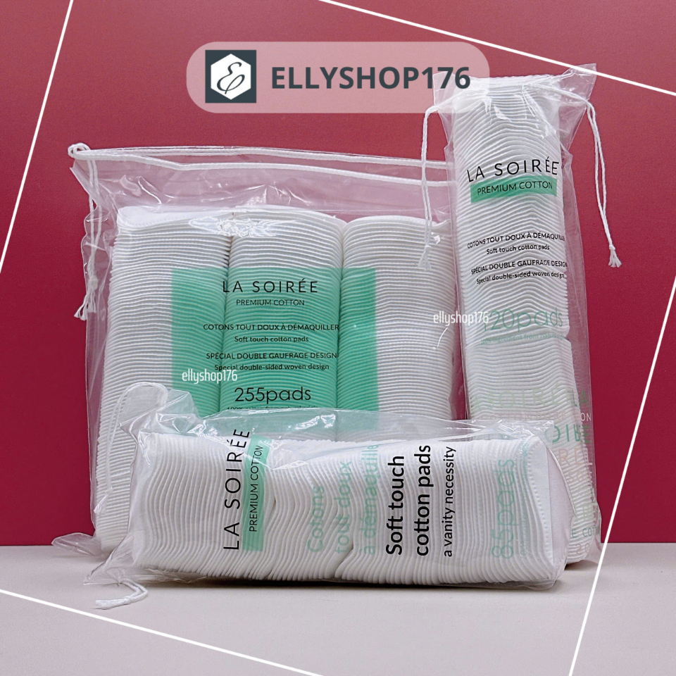 Bông tẩy trang La Soiree - Bông Cotton Tự Nhiên - Ellyshop176