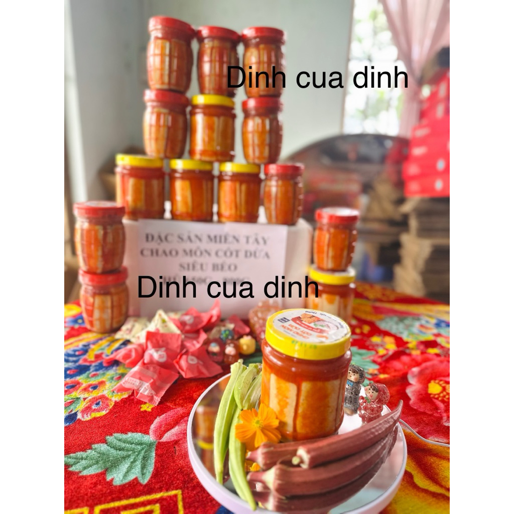 SALE COMBO 3 HỦ VIP CHAO MÔN CỐT DỪA 2400g 189k