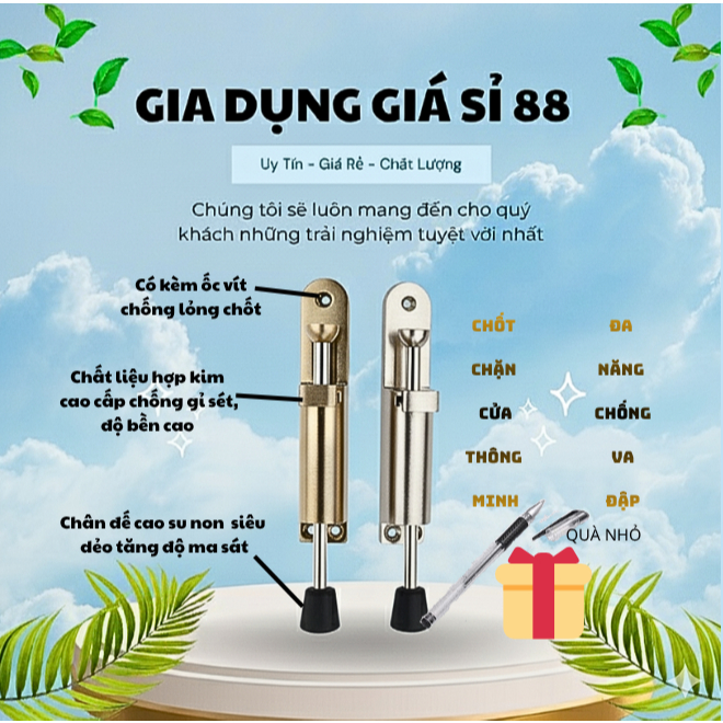Chốt Chặn Cửa Đa Năng Hai Chiều – Chống Va Đập, Giữ Cửa Ổn Định, Bảo Vệ An Toàn Cho Gia Đình