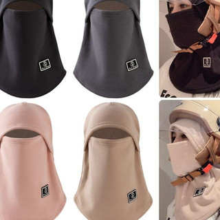  Mũ trùm đầu giữ ấm mùa đông chất nỉ fleece siêu mềm 4 màu basic chống gió lạnh che tai thoải mái cho nam nữ đi đường 