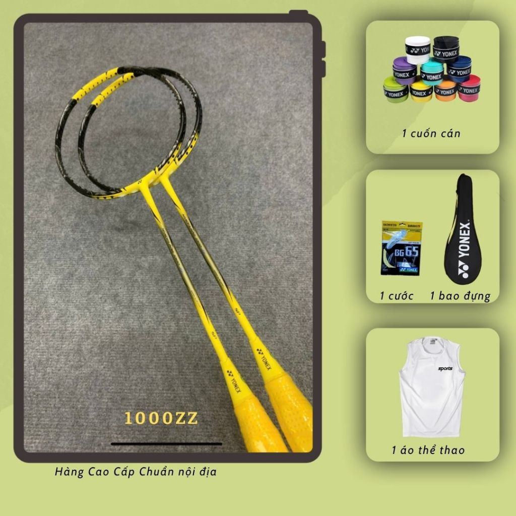 Vợt Cầu Lông YN 1000ZZ Cao Cấp Căng Sẵn