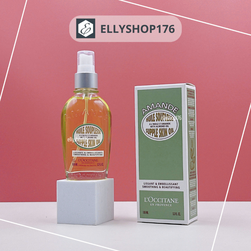 [Tester] Dầu Dưỡng Thể Hạnh Nhân Almond Supple Skin Oil- Ellyshop176