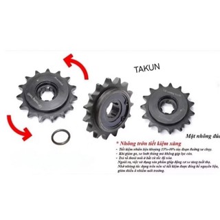 Bánh răng xích tải, nhông trớn xe Yamaha SIRIUS, JUPITER, EXCITER.... 14, 15