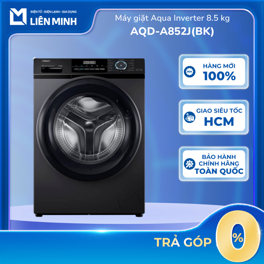 AQD-A852J(BK) - Máy Giặt Aqua Inverter 8.5 Kg AQD-A852J(BK) - Bảo Hành Chính Hãng [SHIP 0Đ HCM]