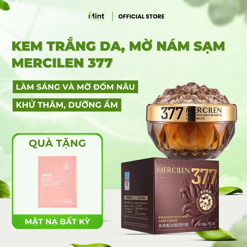 Kem Trắng Da Khử Thâm Nám MERCILEN Lady Cream – Kem Dưỡng Da MERCILEN 377 Giúp Làm Sáng, Khử Thâm Sạ