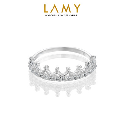Nhẫn bạc nữ LAMY Vương miện Crown Ring Silver 8177
