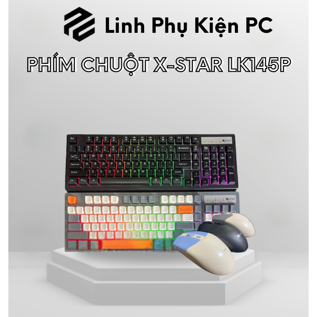 Chuột+ Bàn Phím Giả Cơ Xstar LK145 Pro - LED RGB, Gaming Đỉnh Cao.