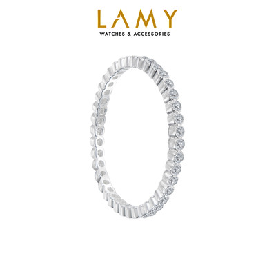 Nhẫn bạc nữ LAMY Gemstone Eternity Ring Silver 8326