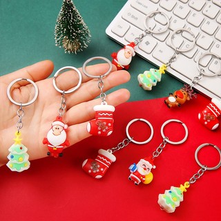 Combo 10 Móc Khóa Silicon Noel