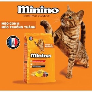 XẢ KHO - GIÁ SỐC - BAO XÁ 7,5 KG  - MININO TUNA - THỨC ĂN HẠT DÀNH CHO MÈO MỌI LỨA TUỔI